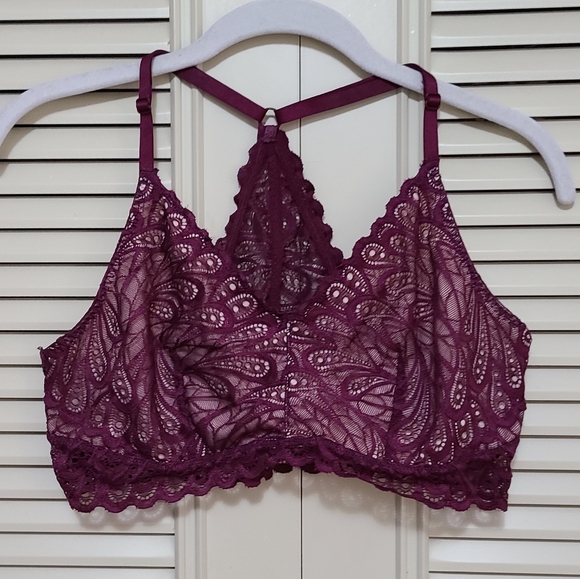 Daytrip Burgundy Racerback Bralette - Picture 1 of 4